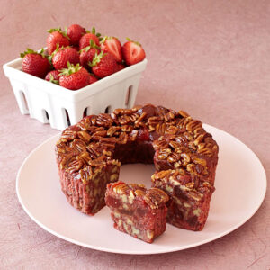 Pastel de Fresa y Nuez